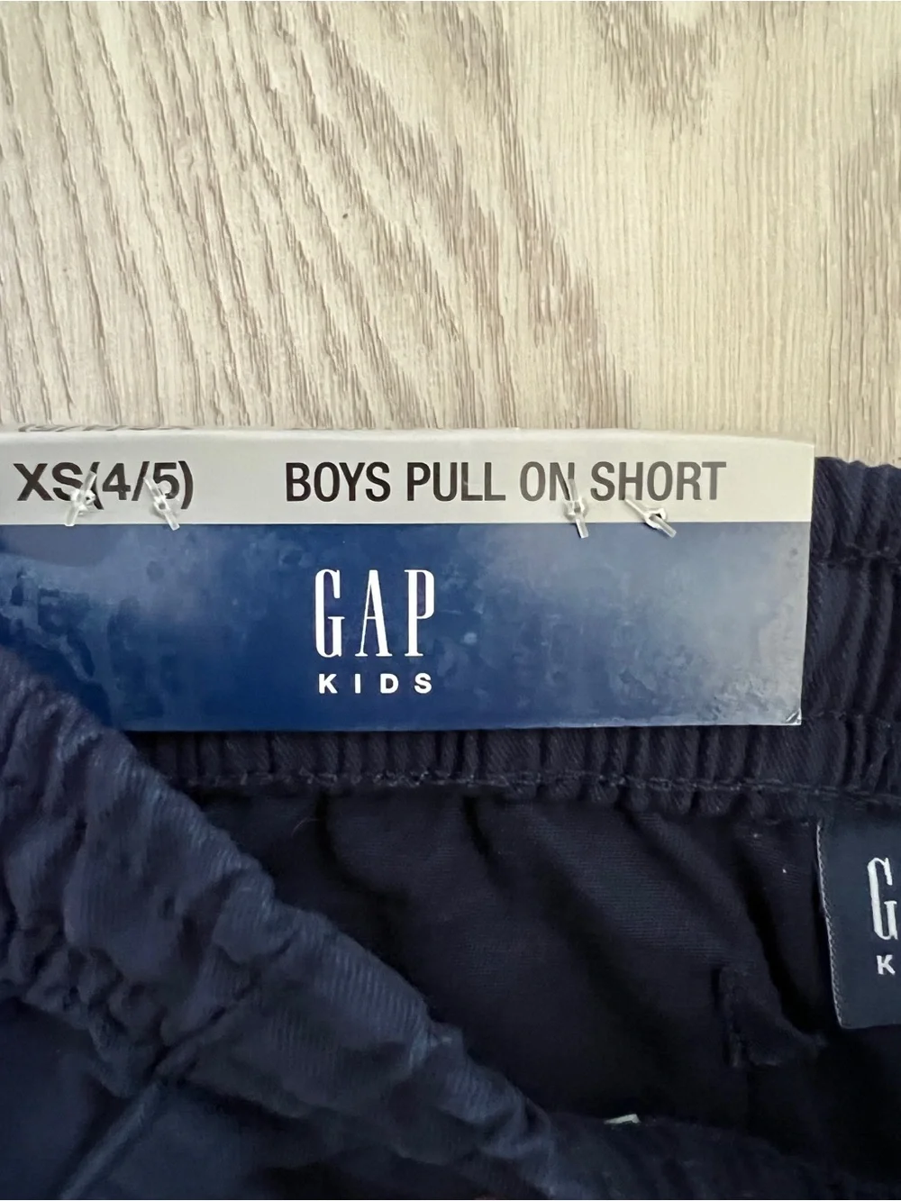 Gap Kids OshKosh Boys 4/5 Gingham Shirt Navy Pull On Shorts 2 Piece Outfit